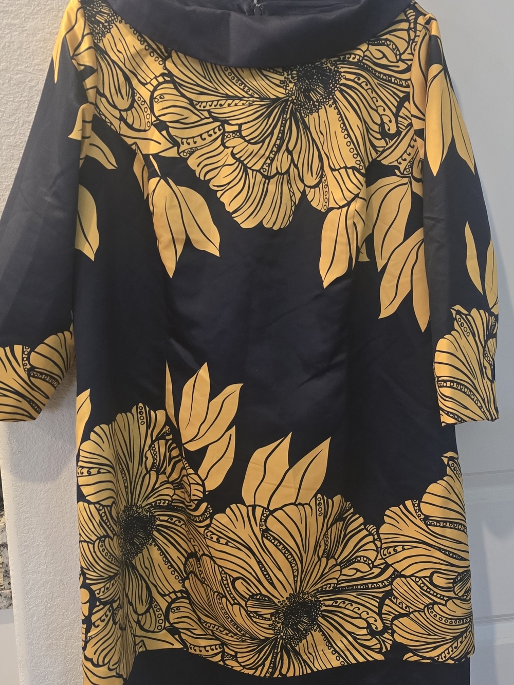 Ashro Navy and Yellow Floral Jacket